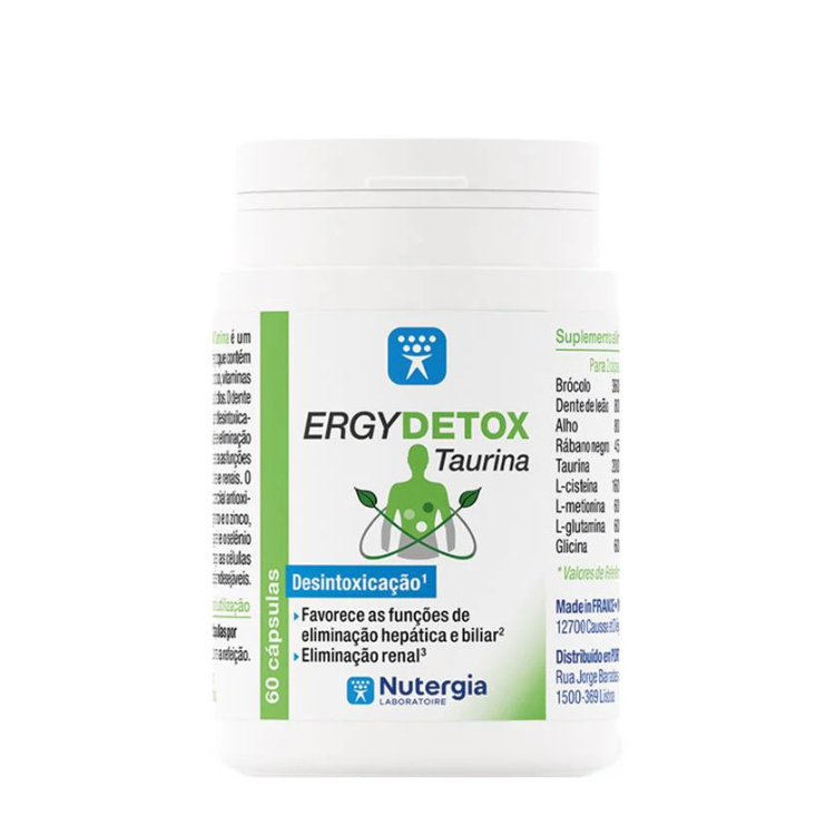 Ergydetox Taurina - 60 capsulas Nutergia