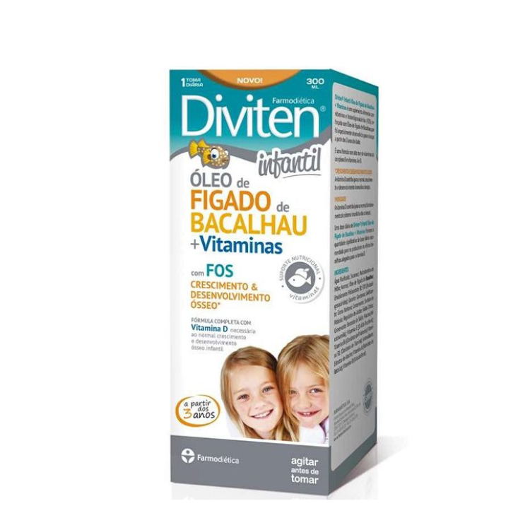 Oleo Figado Bacalhau Infantil - 300ml Diviten