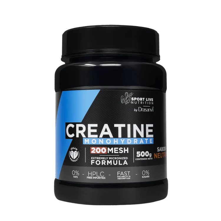 Creatina 200 Mesh Sabor Neutro Sport Live 500gr-Drasanvi