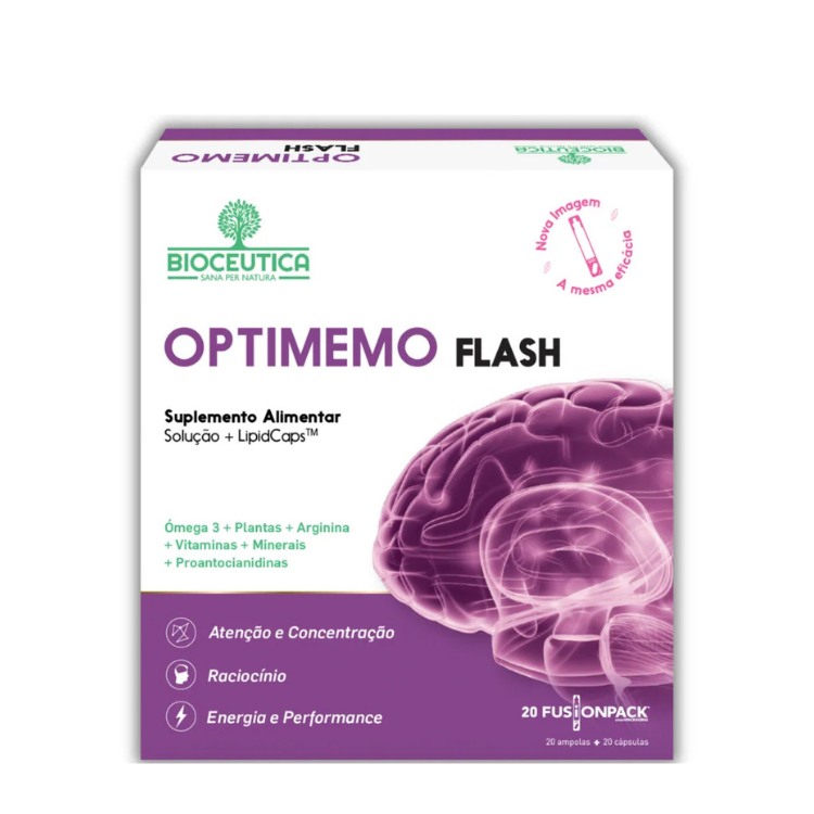 OPTIMEMO FLASH  20 AMPOLAS 20 CAPSULAS