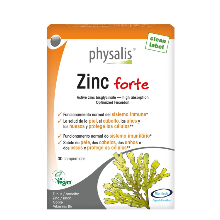 Zinc Forte - 30 Comprimidos Physalis