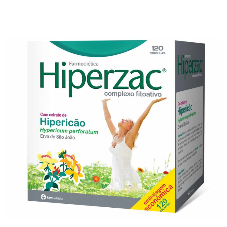 Hiperzac com Extrato de Hipericão 120 Cápsulas Farmodiética