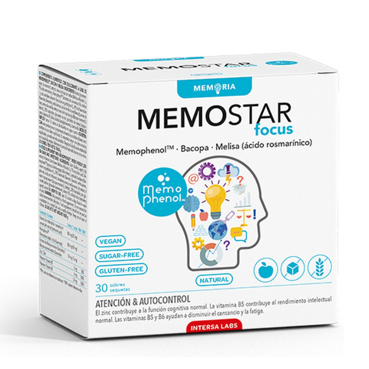 Memostar Focus - 30 Saquetas Dietéticos Intersa