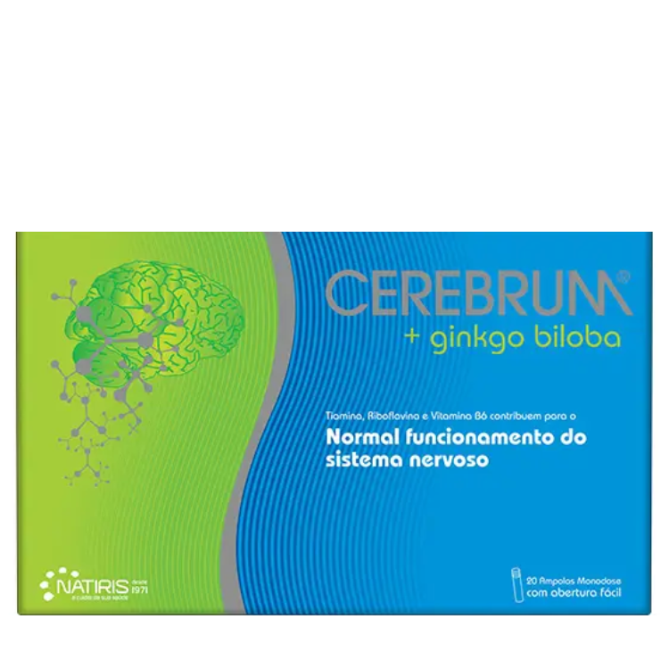 Cerebrum + Ginkgo Biloba - 20 Ampolas Natiris