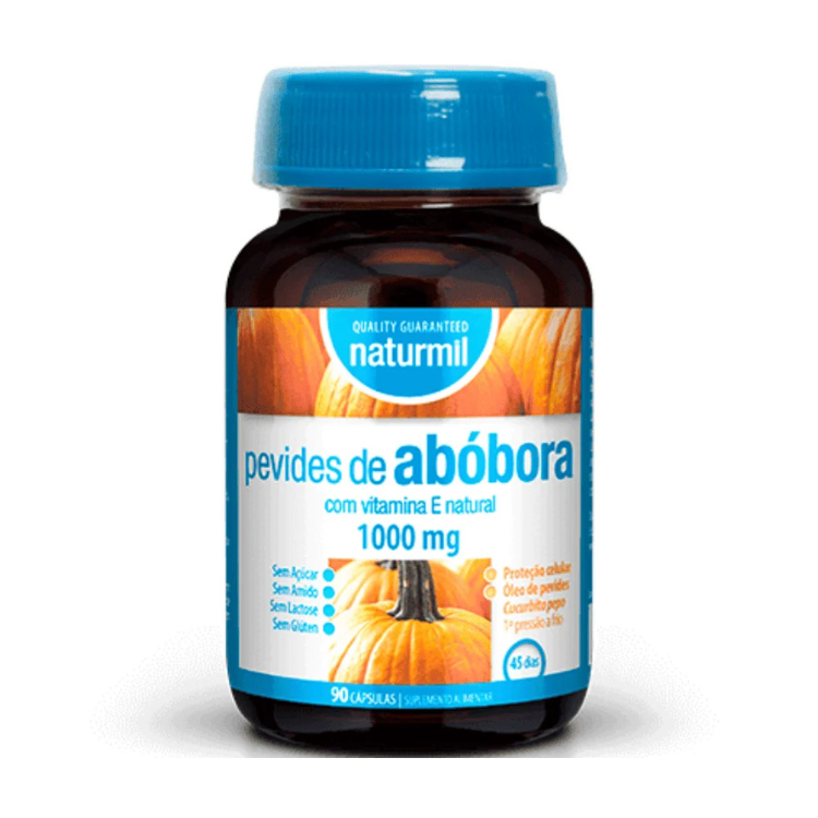 Pevides de Abóbora 1000mg 90 Cápsulas