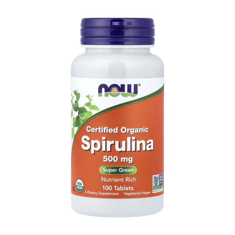 Spirulina 500mg - 100 Comprimidos Now