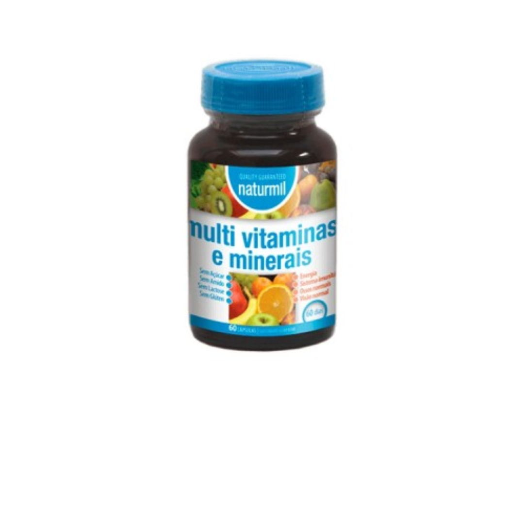 Multi Vitaminas e Minerais – 60 cápsulas – Naturmil