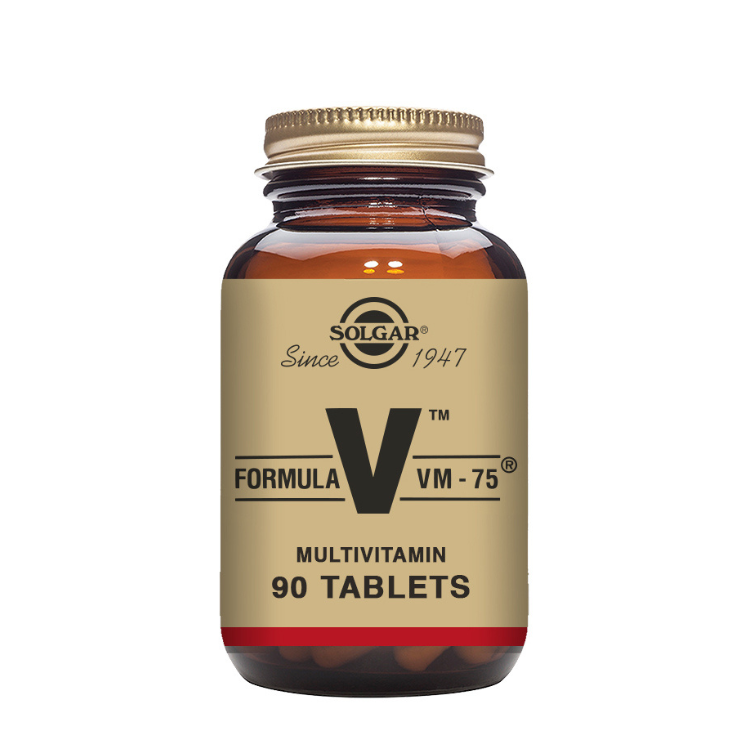 VM-75 Multivitaminas e Minerais - 60 Comprimidos Solgar