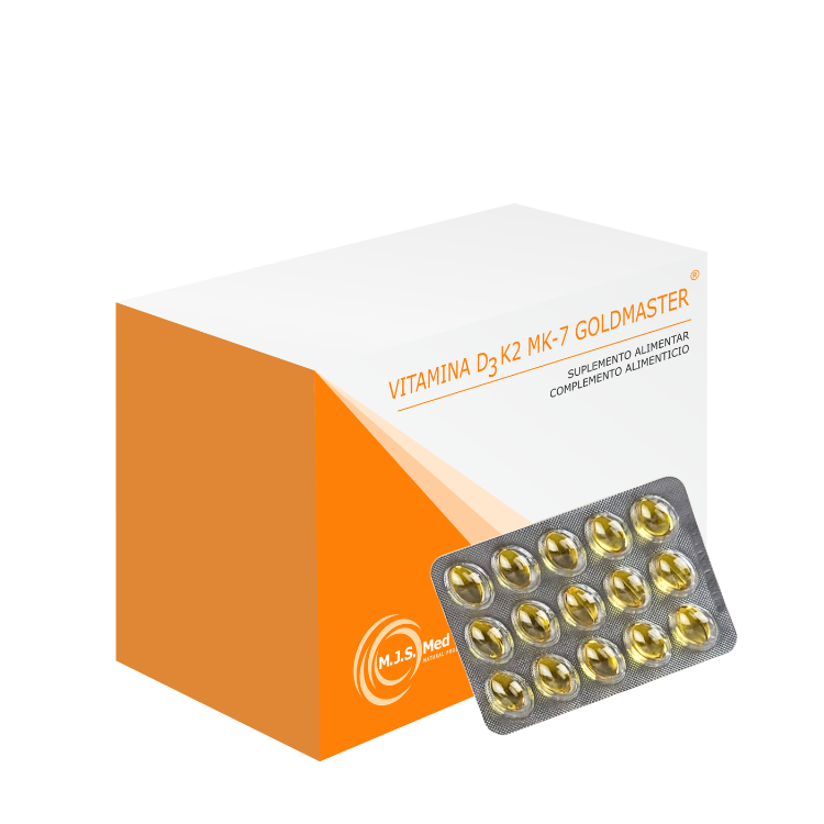 Vitamina D3K2 MK-7 Goldmaster 60 capsulas
