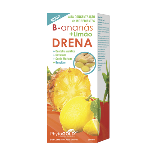 B Ananás + Limão Drena - 500ml PhytoGold
