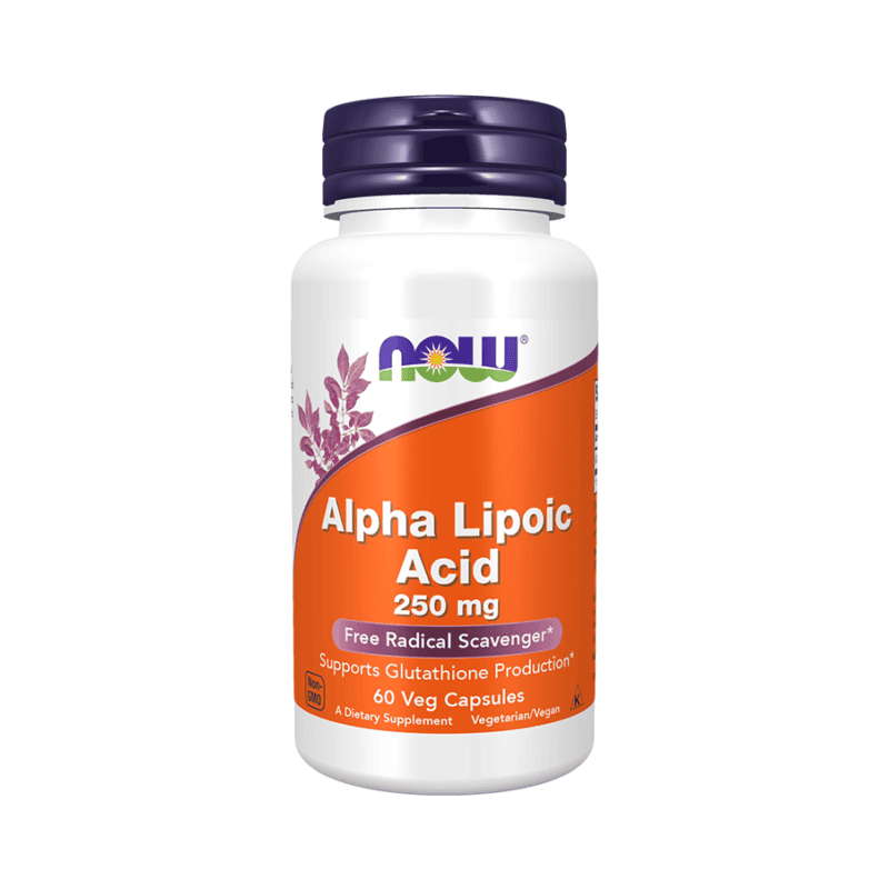 ALPHA LIPOIC ACID ( ACIDO ALFA LIPOICO) 250mg -  60vcaps NOW