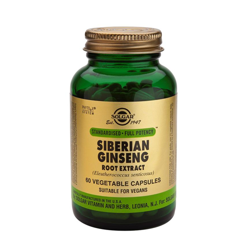 Ginseng Siberiano Extrato da Raiz - 60 Cápsulas Solgar