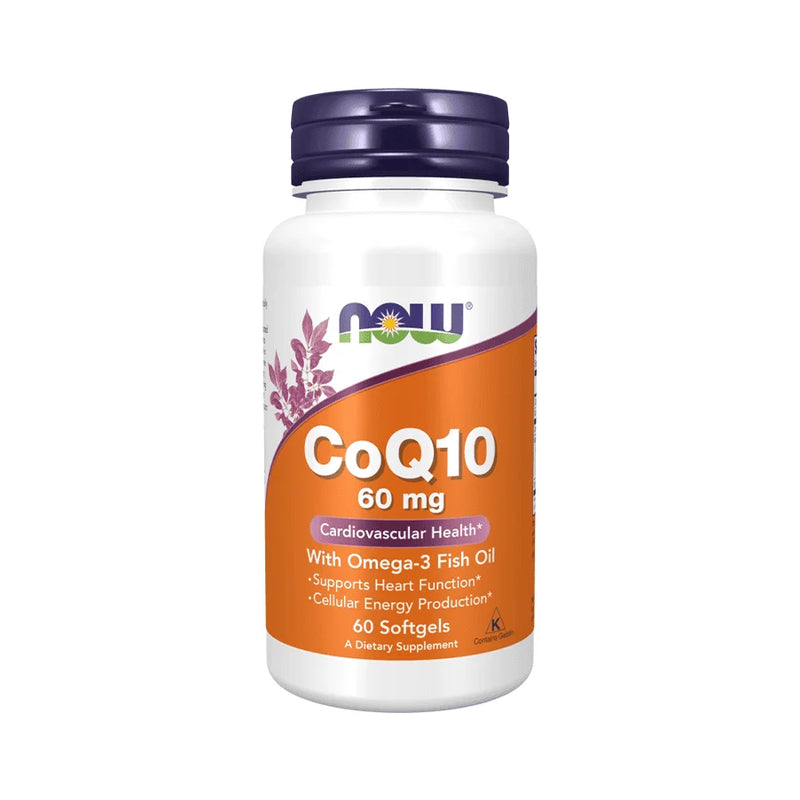 CO-ENZYME Q10/ OMEGA 3  60mg - 60vcaps NOW