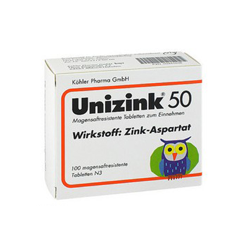 Unizink 50 - 100 Comprimidos Kohler KVP