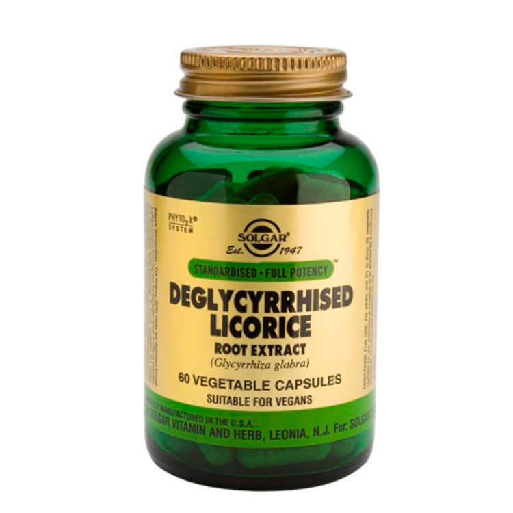 Deglycyrrhised licorice root 60 Cápsulas Solgar