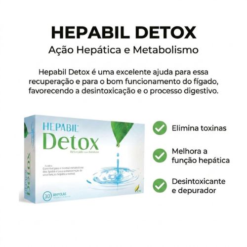 Hepabil Detox - 30 ampolas