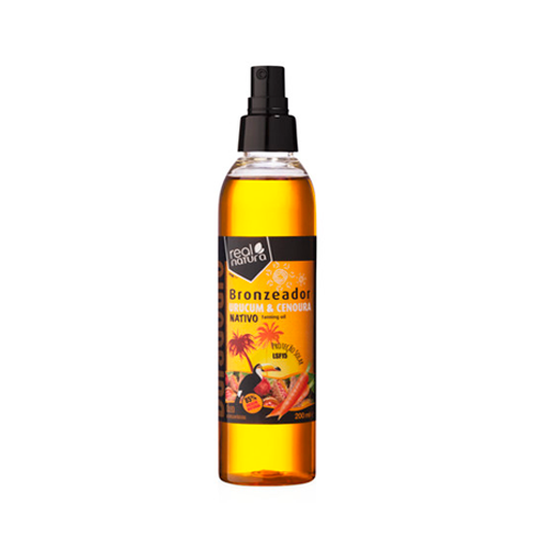 Bronzeador Urucum e Cenoura - 200ml Real Natura