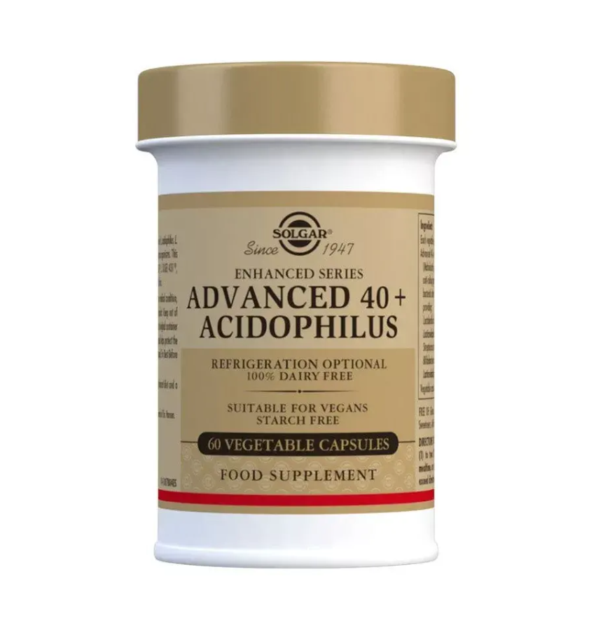 Advanced Acidophilus 40+ 60 Cápsulas Solgar