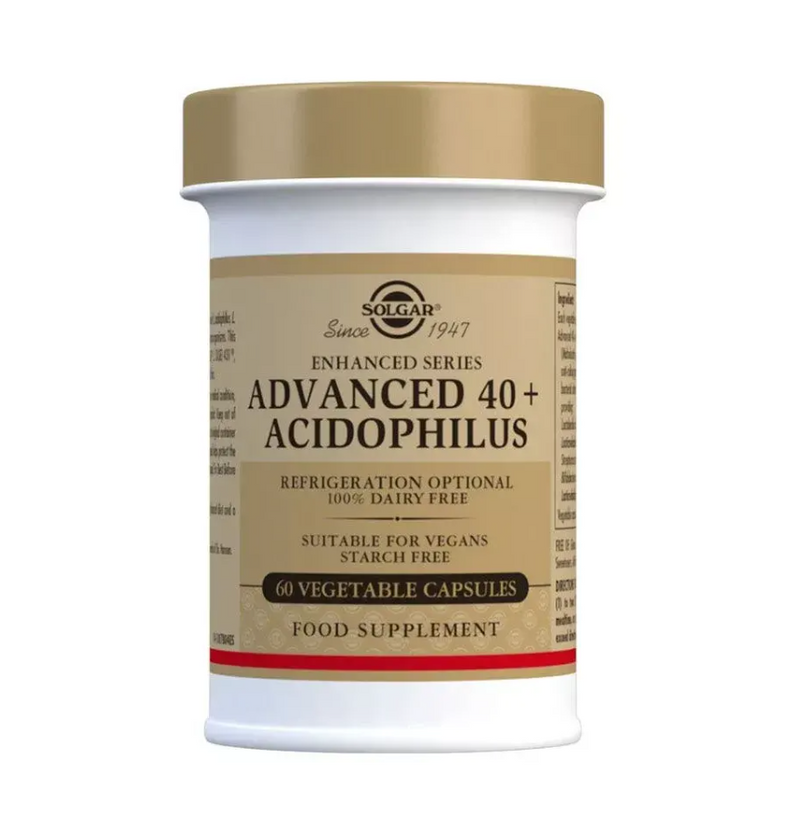 Advanced Acidophilus 40+ 60 Cápsulas Solgar