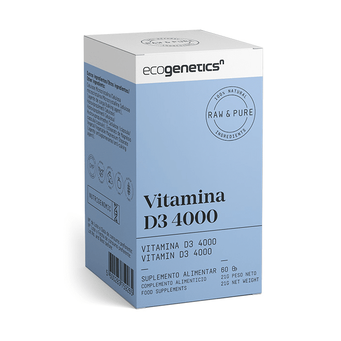 Ecogenetics N Vitamina D3 4000 - 60 Cápsulas Nutrigenomic