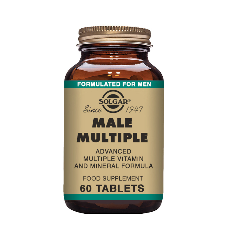 Male Multiple - Fórmula Avançada para Homem - 60 Comprimidos Solgar
