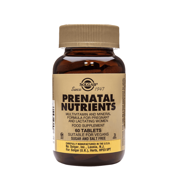 Nutrientes Prenatal - 60 Comprimidos Solgar