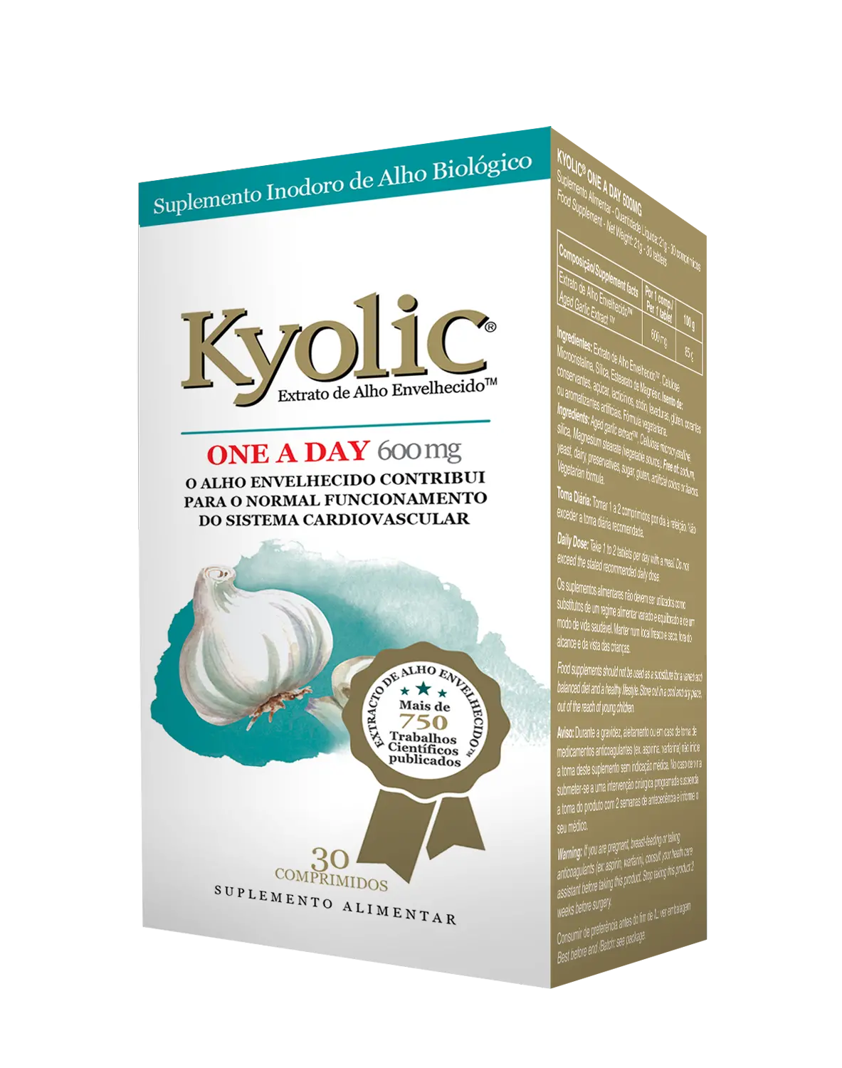 Kyolic One A Day 600mg 30comprimidos